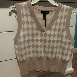 Argyle sweater vest size small